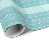 Aquamariner Scheckwrap Geschenkpapier (Rolleneckpunkt)
