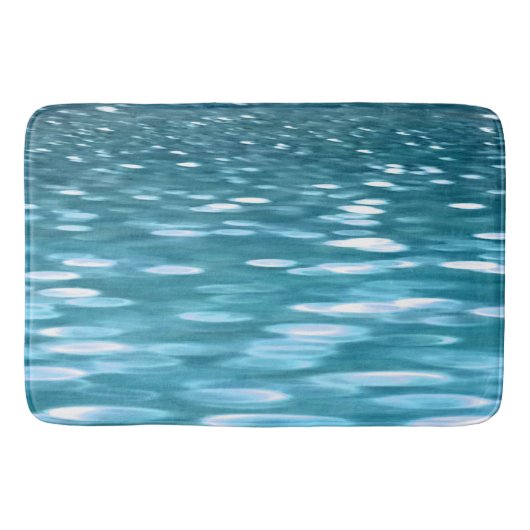 Aquamariner Schimmer Badematte (Vorderseite)
