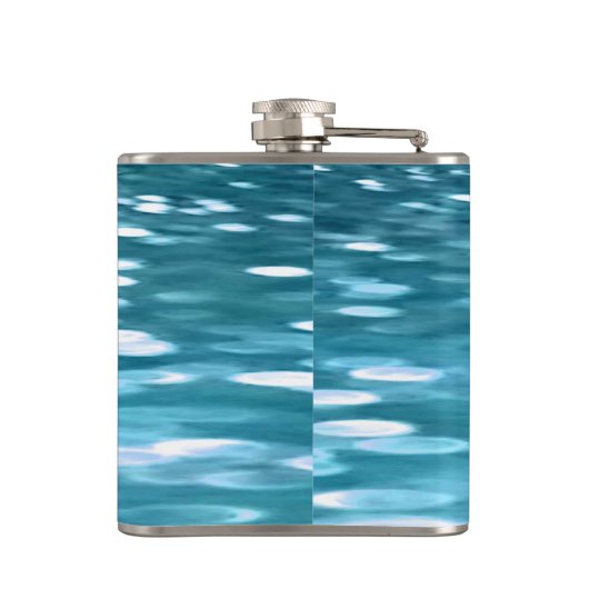 Aquamariner Schimmer Flachmann (Rückseite)