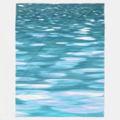 Aquamariner Schimmer Fleecedecke (Vorderseite)