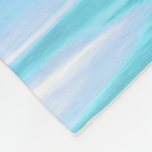 Aquamariner Schimmer Fleecedecke (Ecke)