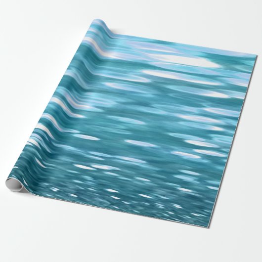 Aquamariner Schimmer Geschenkpapier (Ungerollt)