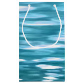 Aquamariner Schimmer Kleine Geschenktüte (Rückseite)