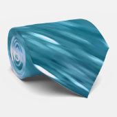 Aquamariner Schimmer Krawatte (Gerollt)
