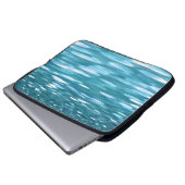 Aquamariner Schimmer Laptopschutzhülle (Vorne Knopf)