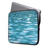 Aquamariner Schimmer Laptopschutzhülle (Vorderseite Links)