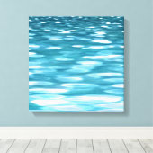 Aquamariner Schimmer Leinwanddruck (Insitu (Holzboden))