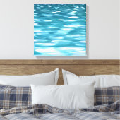 Aquamariner Schimmer Leinwanddruck (Insitu (Schlafzimmer))