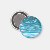 Aquamariner Schimmer Magnet (Vorderseite/Rückseite)