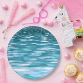 Aquamariner Schimmer Pappteller (Party)