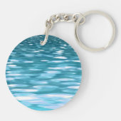 Aquamariner Schimmer Schlüsselanhänger (Rückseite)