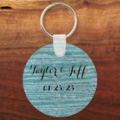 Aquamariner Schlüsselanhänger zum Anpassen (Vorderseite)