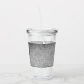 Aquamariner Schmetterling Acryltrinkbecher (Links)