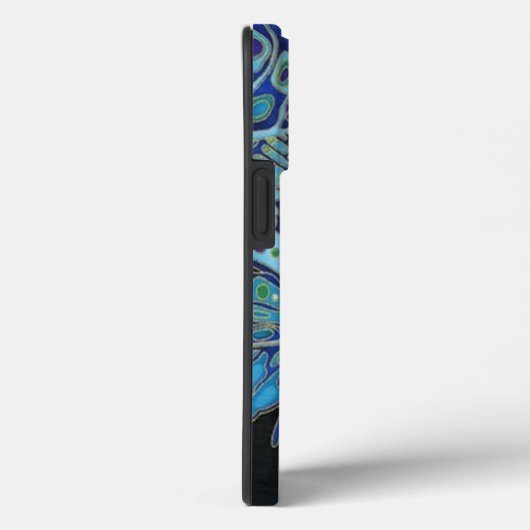 Aquamariner Schmetterling Case-Mate iPhone Hülle (Rückseite / Rechts)