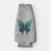 Aquamariner Schmetterling Flaschenkühler (Vorderseite)