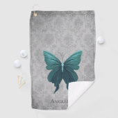 Aquamariner Schmetterling Golfhandtuch (Insitu)