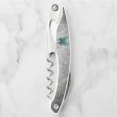 Aquamariner Schmetterling Kellnermesser (Vorderseite)