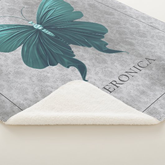 Aquamariner Schmetterling Sherpadecke (3/4)