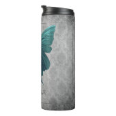 Aquamariner Schmetterling Thermosbecher (Nach rechts gedreht)