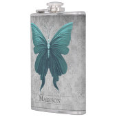 Aquamariner Schmetterlingskolben Flachmann (Links)