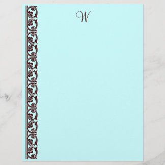 Aquamariner Schokoladenbraun, Monogramm