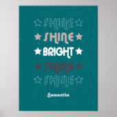 Aquamariner Shine. Shine. Hell. Shine. Shine. Poster (Vorne)