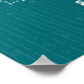 Aquamariner Shine. Shine. Hell. Shine. Shine. Poster (Ecke)