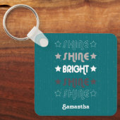 Aquamariner Shine. Shine. Hell. Shine. Shine. Schlüsselanhänger (Vorderseite)