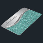 Aquamariner Silber-Glitzer sieht Personalisiertes  iPad Air Hülle<br><div class="desc">Das Design ist ein Foto und die Hüllen sind nicht mit echtem Glitzer, Sequinen, Metallen oder Holz gemacht. Dieses Design ist auch auf anderen Modellen erhältlich. Sie können dieses Design auch auf ein anderes Produkt übertragen. Für die Herstellung dieses Produkts wurde kein Glitzer verwendet. Dieses Design kann in dem Bereich...</div>