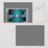 aquamariner Silberdiamant Visitenkarte (Vorne/Hinten)