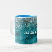 Aquamariner Silbermagazin Zweifarbige Tasse (Vorderseite Links)