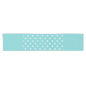 Aquamariner Sky Polka Dot Table Runner Kurzer Tischläufer (Horizontal)