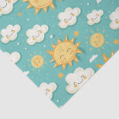 Aquamariner Sonntag Seidenpapier (Detail)