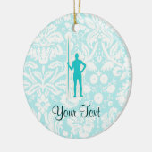 Aquamariner SpeerThrow Keramikornament (Links)