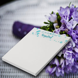 Aquamariner Splint für Wasserfarben Notizblock