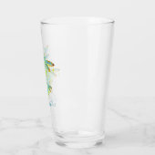 Aquamariner Spritzer der Libellen personalisiert Glas (Links)