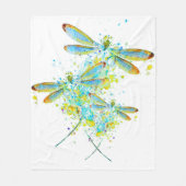 Aquamariner Spritzer Fleecedecke (Vorderseite)