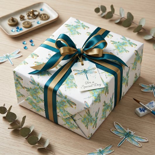 Aquamariner Spritzer Geschenkpapier