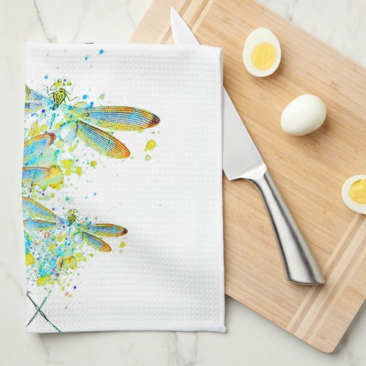 Aquamariner Spritzer Geschirrtuch (Viertel Falte)