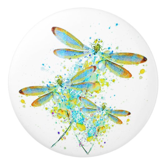 Aquamariner Spritzer Keramikknauf (Vorderseite)