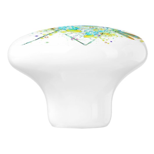 Aquamariner Spritzer Keramikknauf (Seitenansicht)