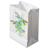 Aquamariner Spritzer Mittlere Geschenktüte (Vorderseite Schrägansicht)