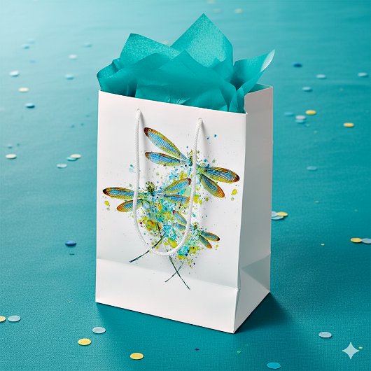 Aquamariner Spritzer Mittlere Geschenktüte