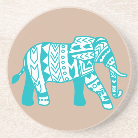 Aquamariner Stammeselementar Untersetzer (Vorne)