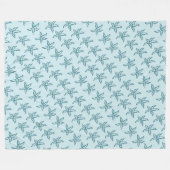 Aquamariner Starfish Fleece Blanket (Vorderseite (Horizontal))