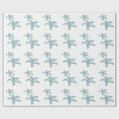 Aquamariner Starfish Geschenkpapier (Flach)