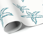 Aquamariner Starfish Geschenkpapier (Rolleneckpunkt)