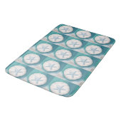 Aquamariner Starfish und Sand Dollar Beachy Badematte (Schrägansicht)