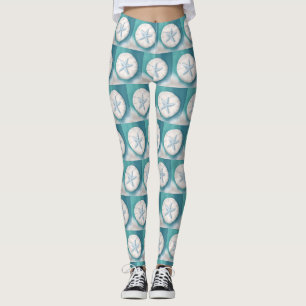 Aquamariner Starfish und Sand Dollar Beachy Leggings