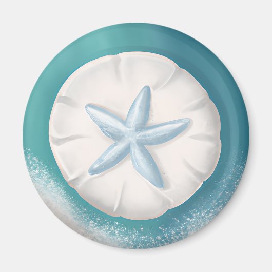 Aquamariner Starfish und Sand Dollar Beachy Magnet (Vorne)
